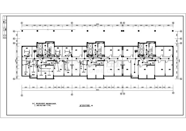 一栋18层的商住楼电气设计施工图-图二