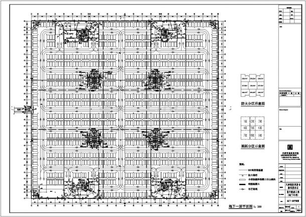 某多层车库排烟系统cad大样详图-图一