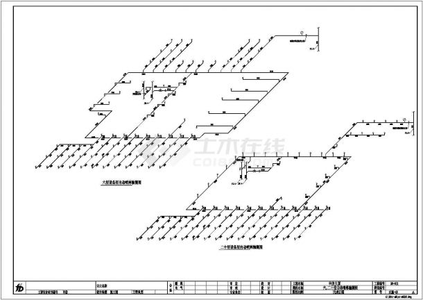 某大厦全套给排水施工参考CAD详图-图二