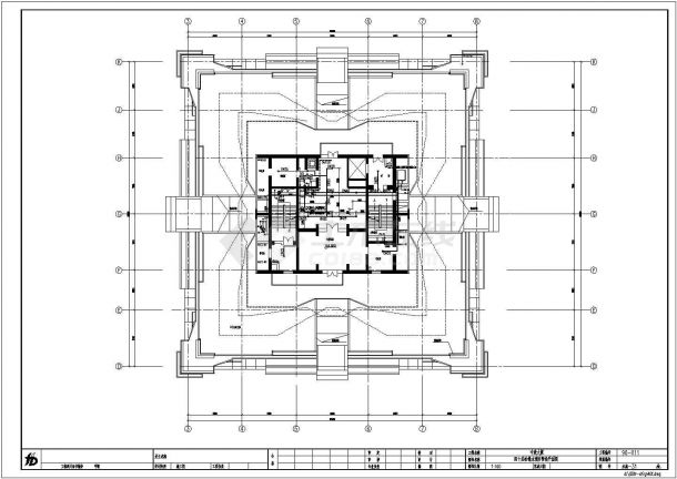某高楼大厦给排水结构cad大样详图-图二