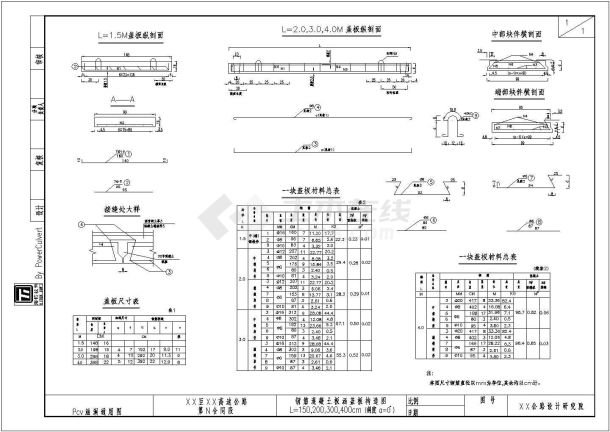 斜盖板施工cad图（钢筋混凝土盖板涵盖板构造图）-图一