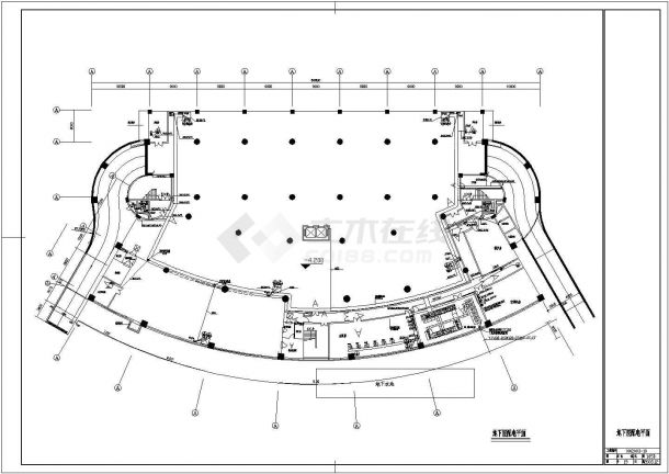 一栋4层的体育馆电气设计全套施工图-图二