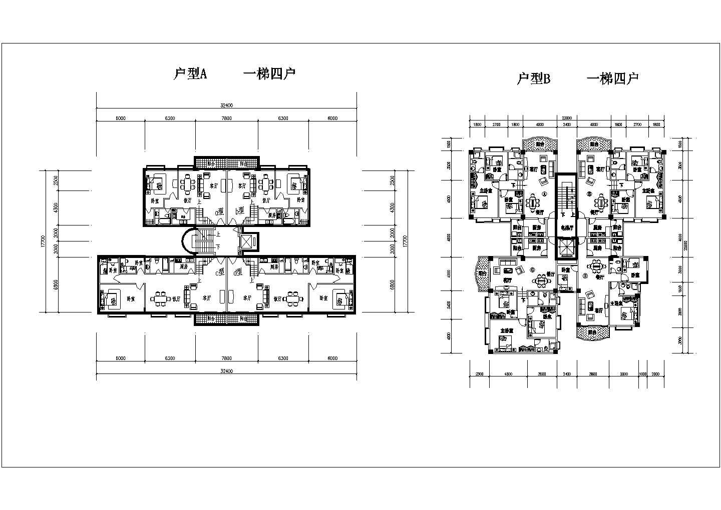 某山地小区景观规划总平面图