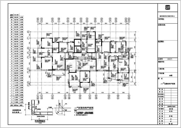 23000平33层剪力墙结构高层住宅楼结构施工图（含建筑图）-图二