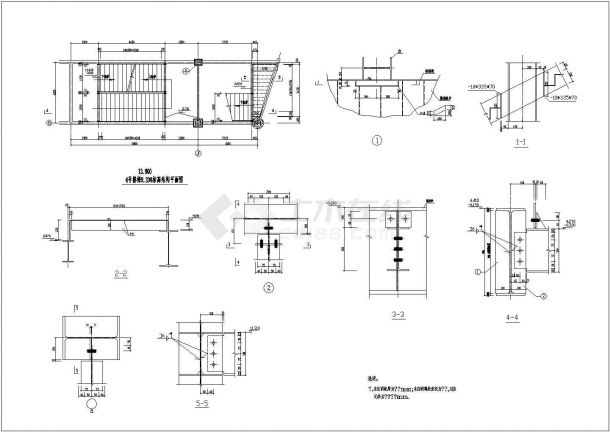 [节点详图]混凝土钢结构楼梯详图大全（22个）-图二