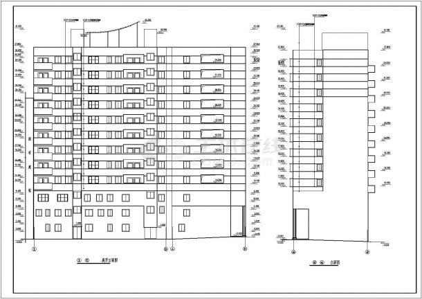 某地5套高层框架结构住宅楼建筑设计扩初图-图二