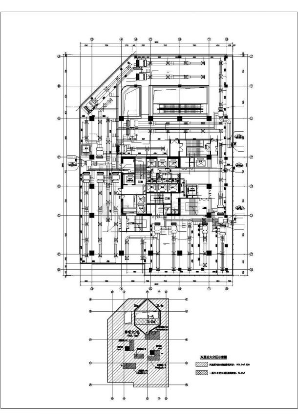 【广东】超高层综合楼空调及通风系统设计施工图（风冷热泵 大院设计）-图一