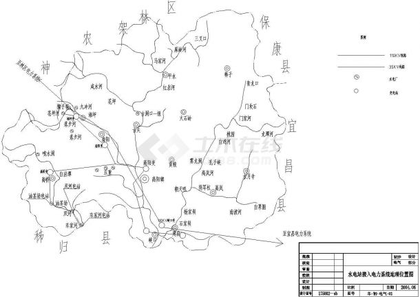 山西汾河水电站电气规划图-图二