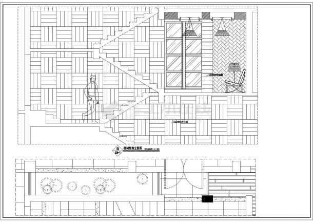 【福建】时尚简约现代风格贸易公司办公室装修室内设计施工cad图（附效果）&#x200b;-图一