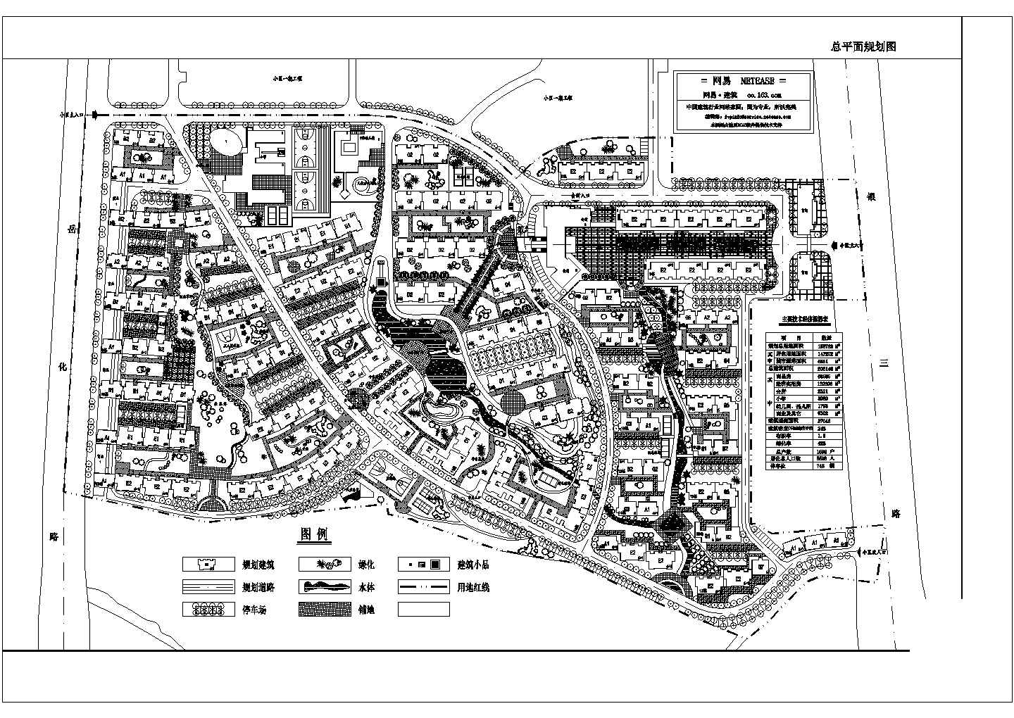 某10个小区总平面规划设计方案图