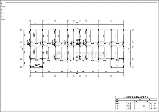 六层框架结构办公楼毕业设计（含结构设计、计算书、内力组合表格）-图二