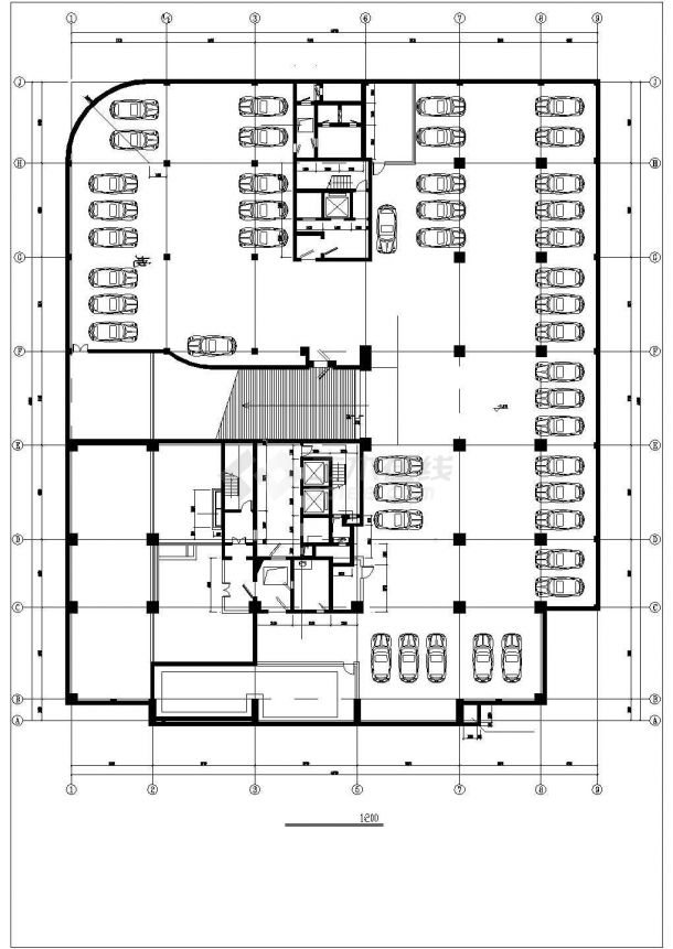 某住宅小区单元楼地下室建筑设计施工图-图二