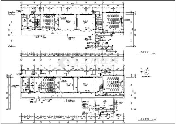 某小学四层框架结构教学楼建筑设计施工图-图一