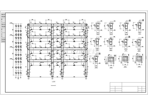 四层框架结构办公楼毕业设计（含结构设计、建筑设计、计算书）-图二