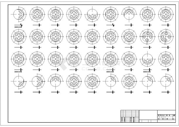 某地螺栓球节点网架屋面结构施工图纸-图二