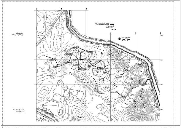 桂林某高尔夫球场1-9洞排水系统平面图-图一