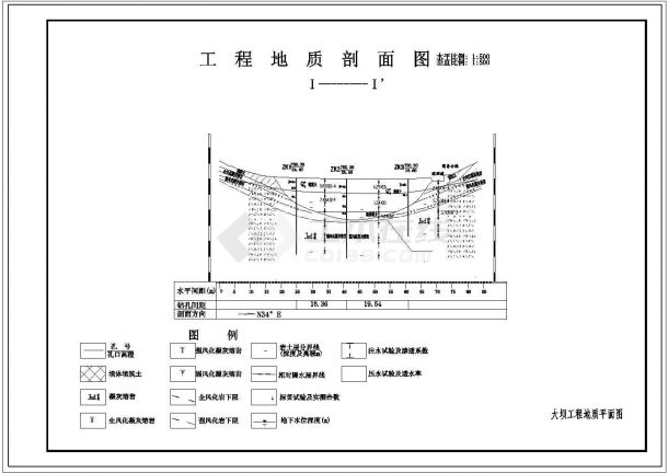 水库大坝除险加固工程初步设计节点详图（CAD图28张）-图一