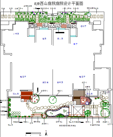 2015年11套广场、步行街绿化施工设计图合集-图一