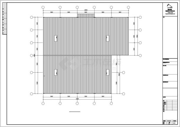预制切钢结构CAD厂房施工详图-图一
