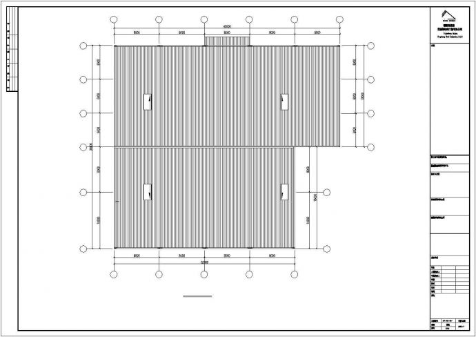 预制切钢结构CAD厂房施工详图_图1