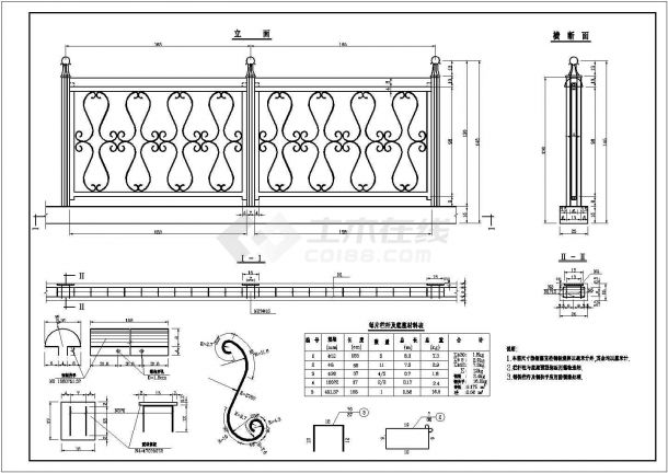 各种桥梁栏杆设计图集及构造详图-图二