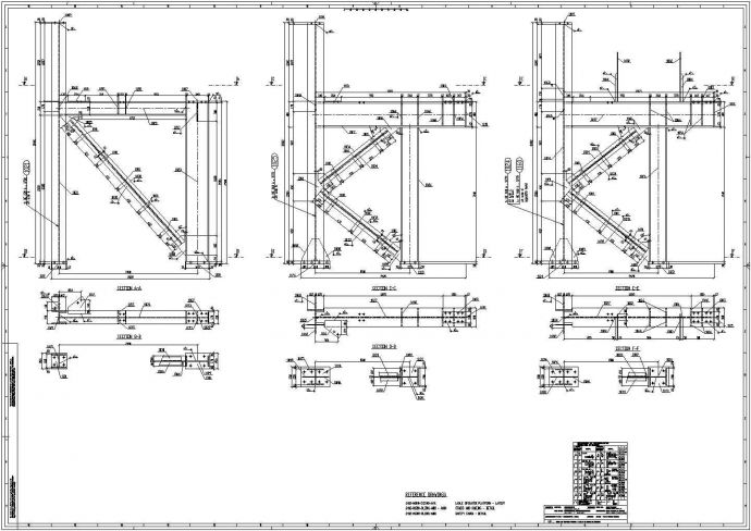 某地钢筒操作平台结构CAD布置图_图1