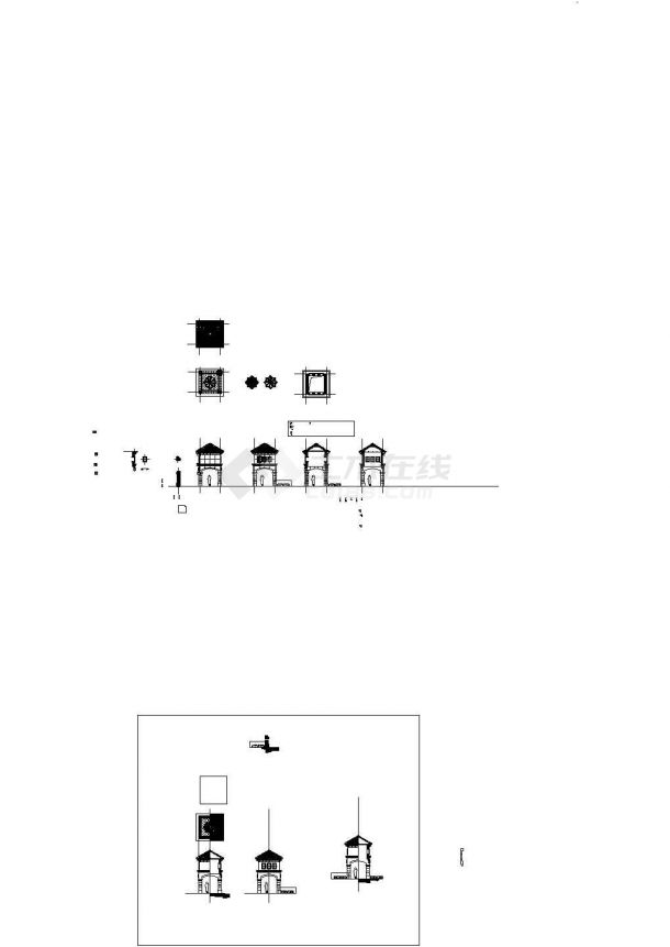 [沈阳]自然式商业示范区及别墅区景观设计施工图-图二