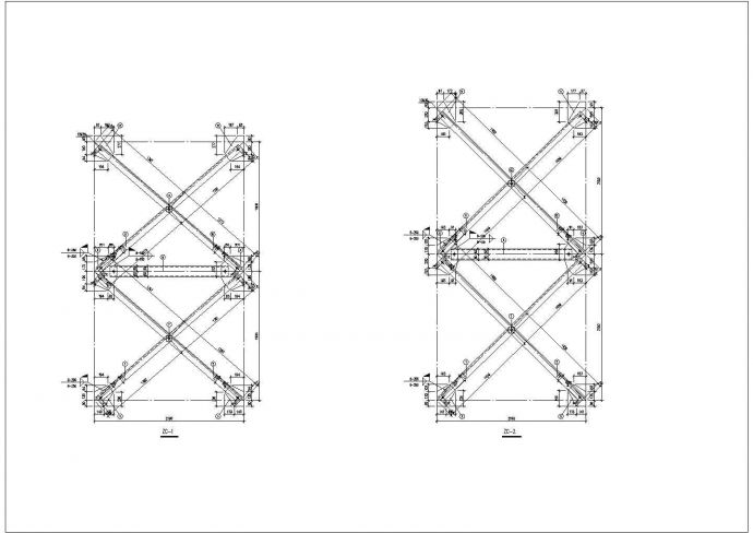 某钢结构观光电梯设计图（共8张图纸）_图1