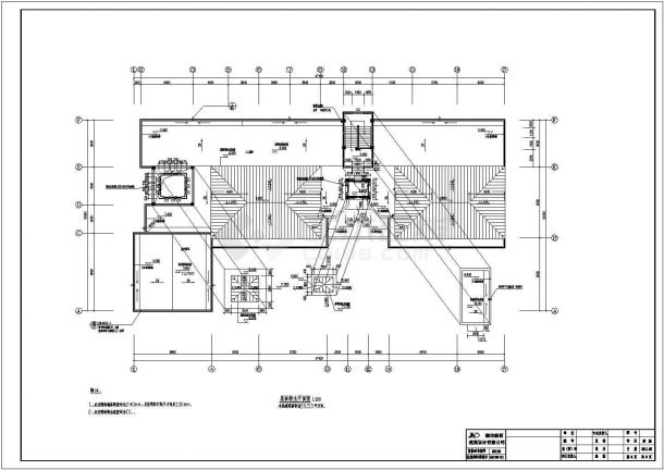 寿光市2层框架结构幼儿园建筑施工图-图二