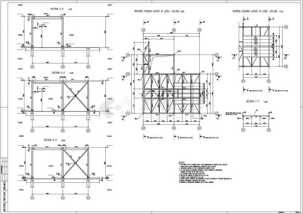 某钢桁架节点结构CAD图-图一