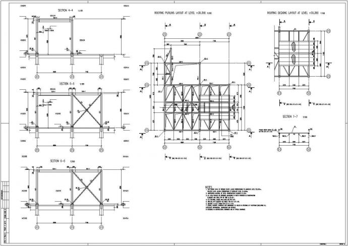 某钢桁架节点结构CAD图_图1