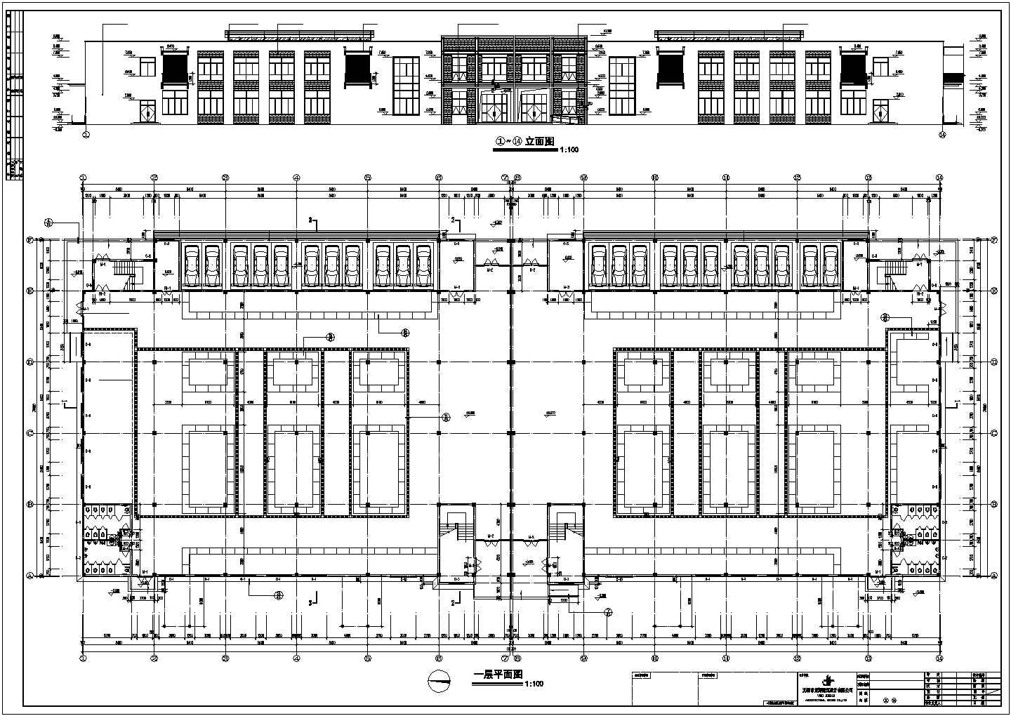 郎溪县城区二层楼菜场建筑设计施工图