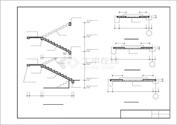 某标准设计楼梯节点CAD细节布置图-图一
