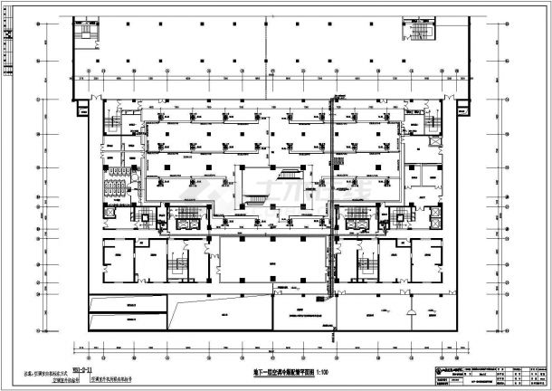 淄博市二十层商务大厦暖通设计施工图纸-图二
