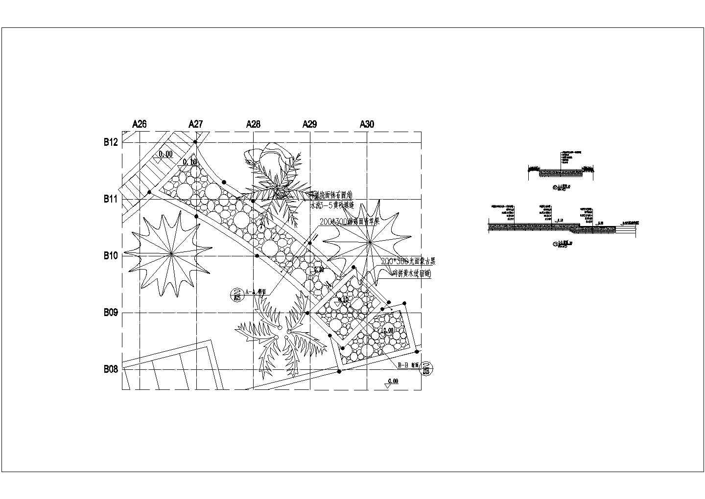 某小区景观施工cad详图