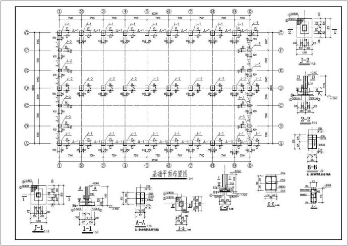 某地区单层门式钢架厂房结构设计施工图_图1