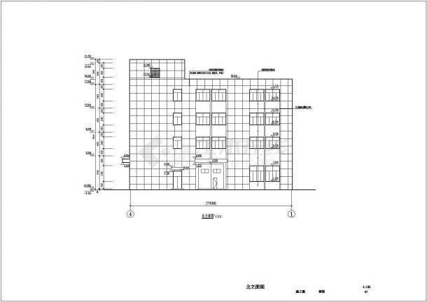 某地多层框架结构厂房建筑设计施工图-图二