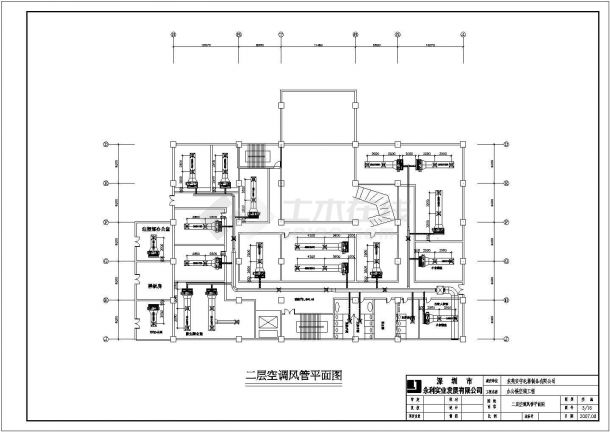 某地五层办公楼水冷螺杆中央空调设计图纸-图二