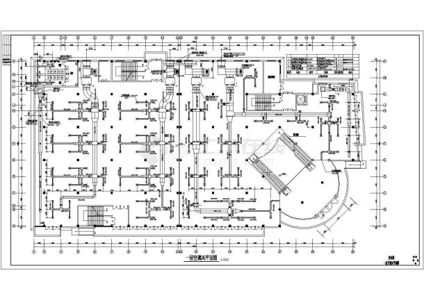 某市商业大楼暖通设计cad图-图二