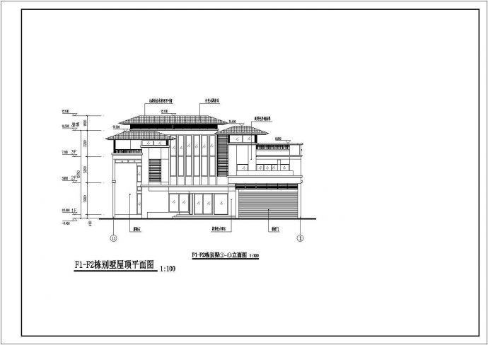 某地三层框架结构别墅建筑施工图纸_图1