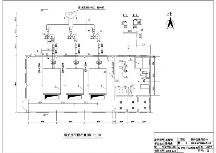 某锅炉房热力系统基础详图_图1