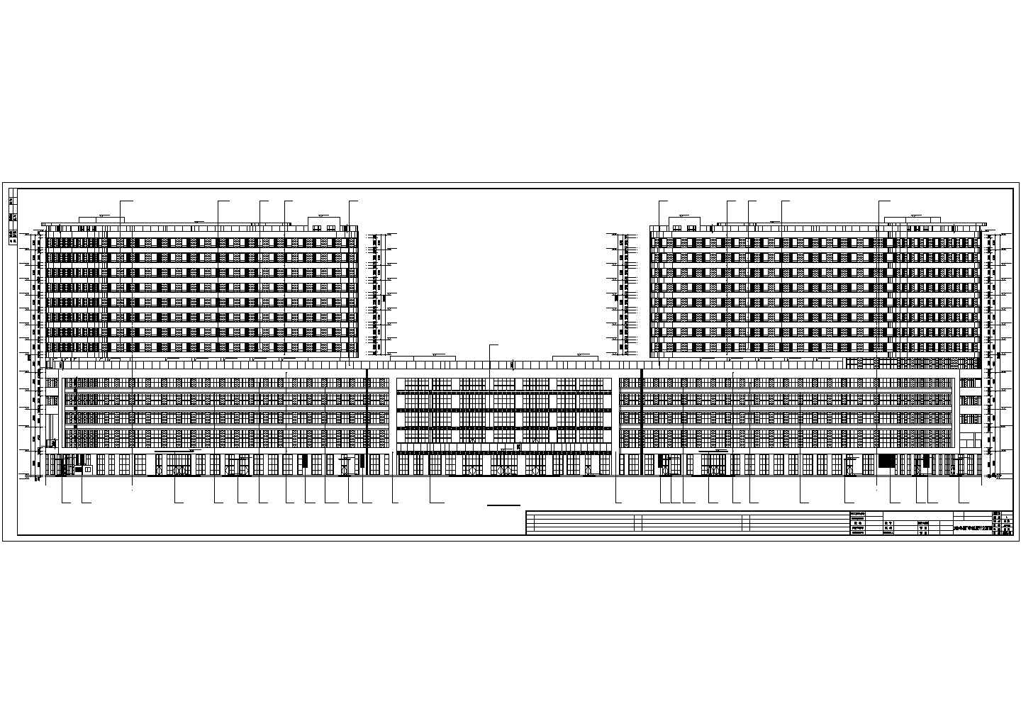 【广东】14层幕墙结构现代风格医院建筑设计是施工图