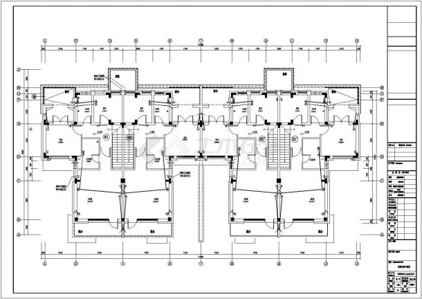 某小区四层联体别墅电气设计施工图-图二