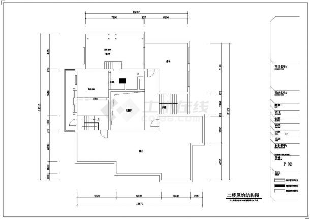 &#x200b;【青岛】精品混搭波普风格复式样板间CAD装修施工图（含效果）&#x200b;-图二
