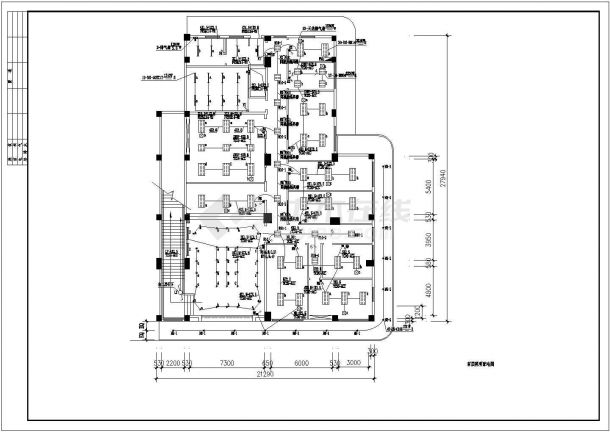 某小型办公楼电气工程设计施工图纸-图二