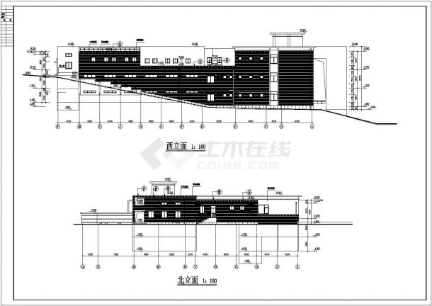 【北京】某三层温泉会所建筑设计扩初图-图二