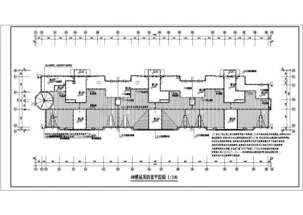 某高层小区住宅楼电气设计施工图纸-图二