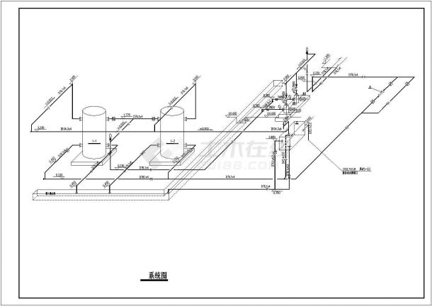 某CNG卸气站常压燃气锅炉房设计图-图二