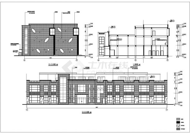 西安某3层框架幼儿园建筑设计施工图-图二