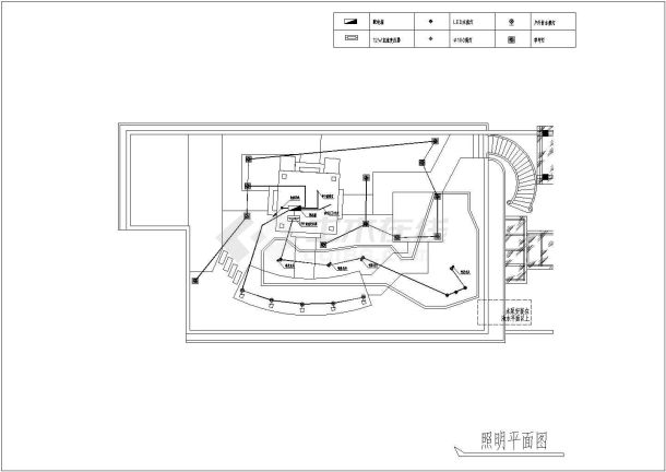 屋顶花园别墅庭院景观设计CAD施工图-图二